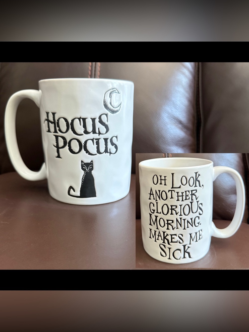Hocus Pocus Binx OH LOOK ANOTHER GLORIOUS MORNING MAKES ME SICK Ceramic Mug NEW!
